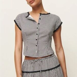 Reformation Valetta Set TOP ONLY! Size 8